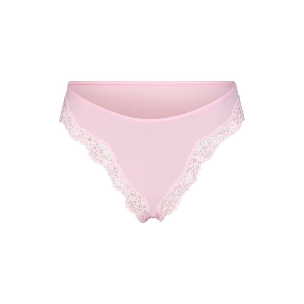 NWT Skims Fits Everybody Lace Tanga - Cherry Blossom Tonal - Limited Edition
